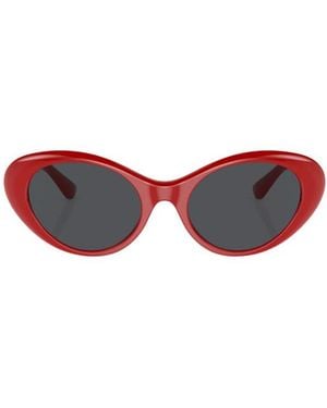 Versace Eyewear Cat-Eye Frame Sunglasses - White