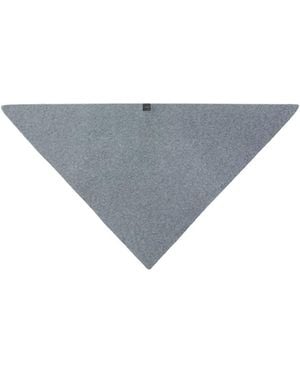 Pinko Crystal-Embellished Knitted Scarf - Gray