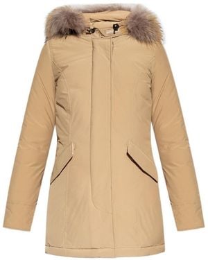 Woolrich Luxury Arctic Racoon Parka - Natural