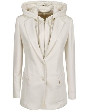 Eleventy Long-Sleeved Casual Jacket - White