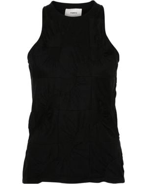 Coperni Gathered-Detail Tank Top - Black