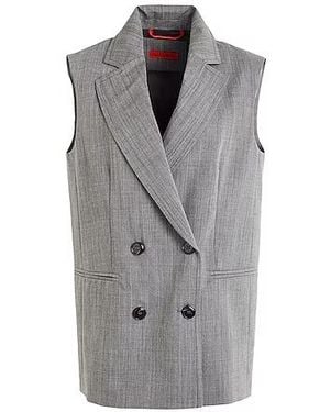 MAX&Co. Sleeveless Blazer - Gray