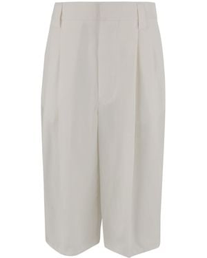 Carven Long Bermuda Shorts - Gray