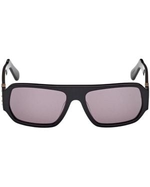 Gcds Geometric Frame Sunglasses - White