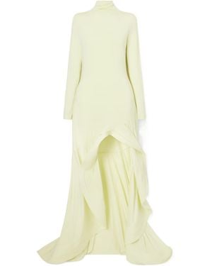 Stella McCartney Asymmetric Crepe Jersey Dress - Yellow