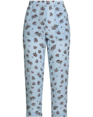 Marni Floral Print Slim-Fit Pants - Blue