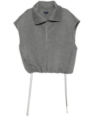 Soeur Juno Zip-Up Hooded Gilet - Gray
