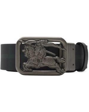 Burberry Reversible Check Rider Belt - Multicolor