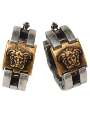 Versace Medusa Link Earrings - Metallic