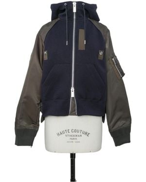 Sacai Sponge Sweat Hoodie - Blue