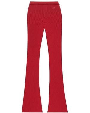 Courreges Reediton Ribbed Flared Trousers