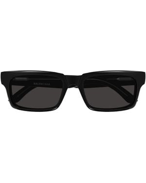 Balenciaga Eyewear Rectangular Frame Sunglasses - Black