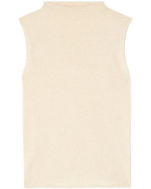 The Elder Statesman Cashmere Tank - Natural