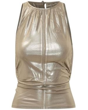 DIESEL Sleeveless Top - Natural