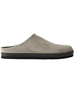 Brunello Cucinelli Bead-Embellished Suede Mules - Brown