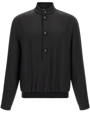 ZEGNA Long-Sleeve Sweatshirt - Black