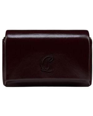 Christian Louboutin Loubi54 Foldover Top Shoulder Bag - Purple
