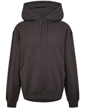 Saint Laurent Logo Hoodie - Gray