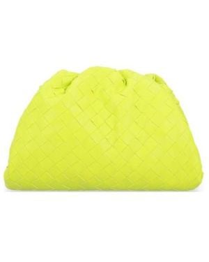 Bottega Veneta Pouch Intrecciato Clutch - Yellow