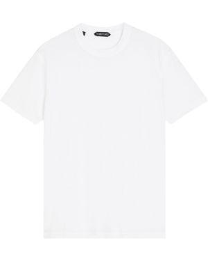 Tom Ford Simple Short-Sleeved T-Shirt - White