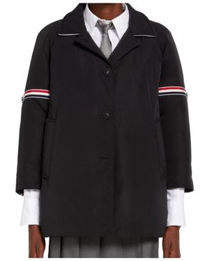 Thom Browne Striped Down Jacket - Black
