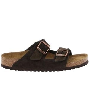 Birkenstock Double Soft Footbed Sandals - Brown