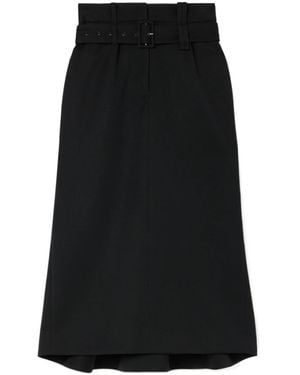 Simone Rocha Multi Belt Loop Kick Back Skirt - Black
