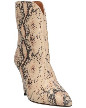 Isabel Marant Snake Print Ankle Boots - White