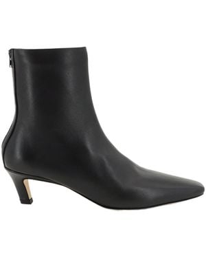 TOTEME Totême Mid Heel Ankle Boots - Black