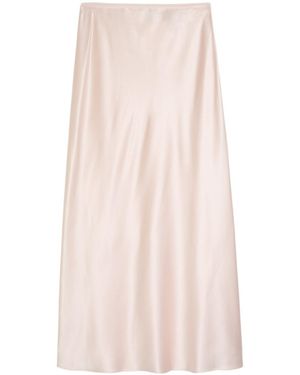 JOSEPH Silk Midi Skirt - Pink