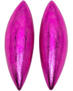 Monies Spring Clip Earrings - Pink