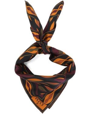 PUCCI Patterned Silk Scarf - Multicolor