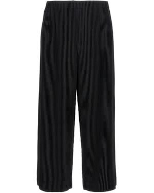 Homme Plissé Issey Miyake Homme Plissé Issey Miyake Monthly Colours September Trousers - Black