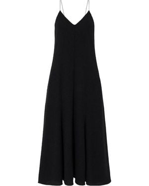 KHAITE Iben Tulle Trim Dress - Black
