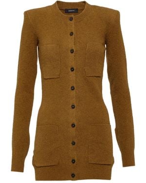 Wardrobe NYC Button-Front Cardigan - Brown