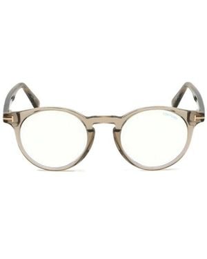 Tom Ford Eyewear Round Frame Glasses - Natural