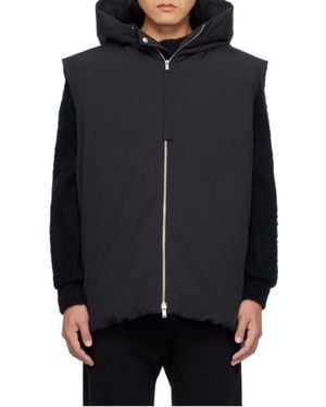 Jil Sander Sleevless Down Vest - Black