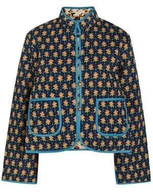 Polo Ralph Lauren Quilted Floral-Print Cotton Jacket - Green