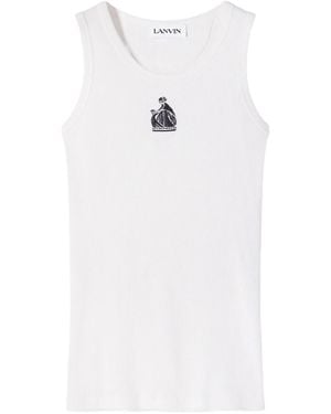 Lanvin Sleeveless Vest - White