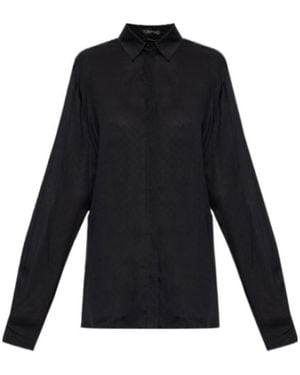 Tom Ford Collared Long-Sleeved Shirt - Black