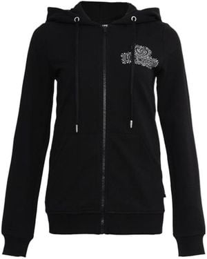 Moschino Hooded Zipper Casual Jacket - Black