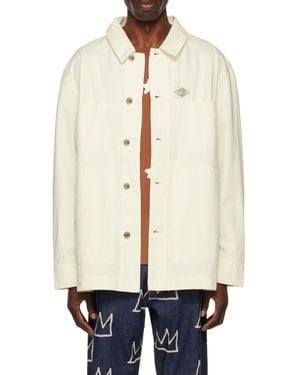 Etudes Studio Études Studio Logo Patch Shirt Jacket - White