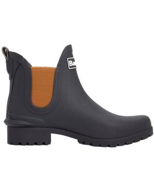 Barbour Logo Chelsea Rain Boots - Blue