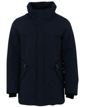 Mackage Dark Hooded Down Jacket - Blue