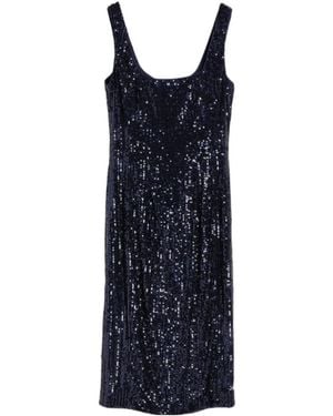 Max Mara Sequined Tight Dress - Blue