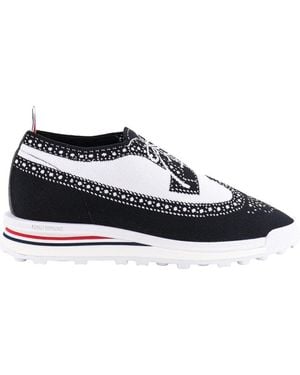 Thom Browne Longwing Brogue Lace-Up Shoes - White