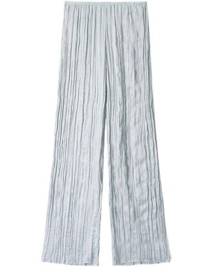 STAUD Nami Plisse Pants - Blue