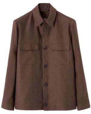 Loro Piana Casual Shirt-Style Jacket - Brown