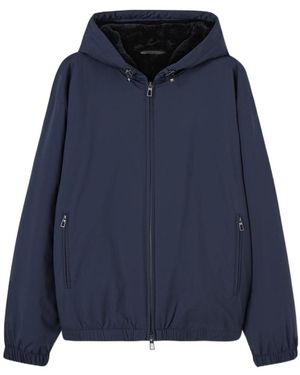 Loro Piana Hood Hooded Pilot Casual Jacket - Blue