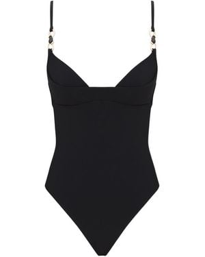 Zimmermann Mahon Trim-Detail Swimsuit - Black